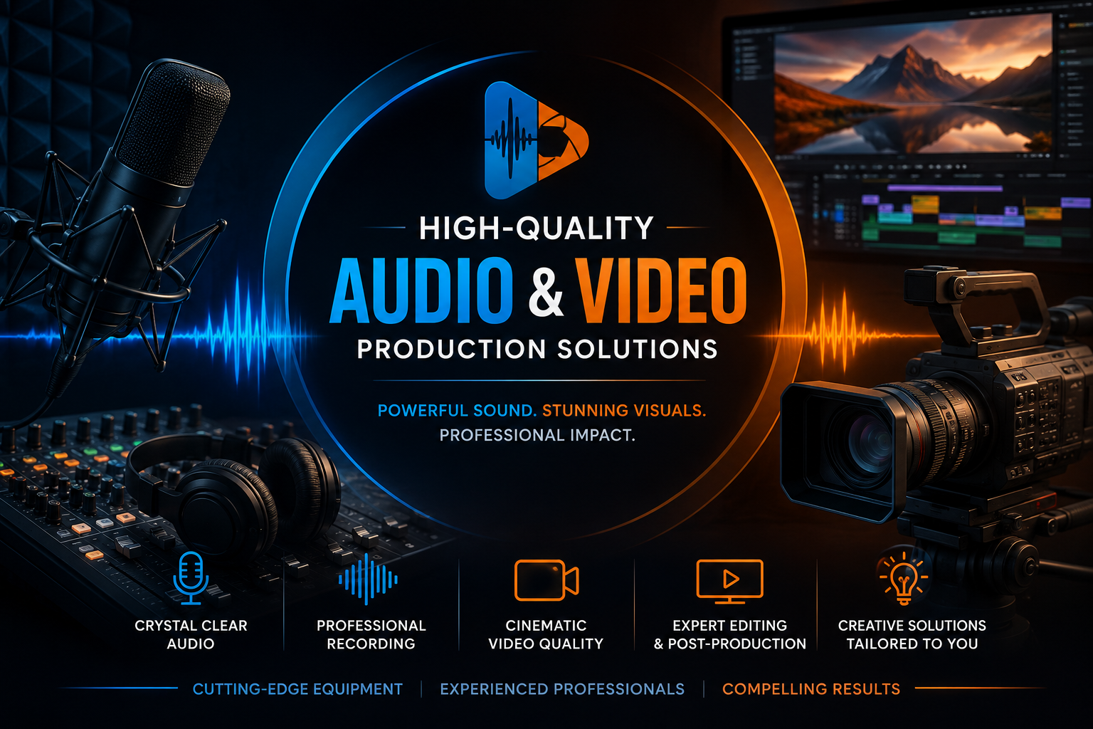 High quality audio and video production solutions